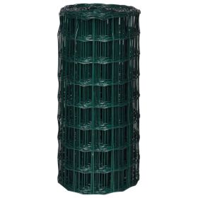 vidaXL Euro Fence Steel 25x0.8 m Green