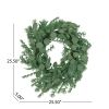 25.5 inch Eucalyptus Leaves Wreath for Front Door, Large Artificial Wreaths for All Seasons, Spring, Summer, Fall, Winter, Farmhouse Outside Holiday D