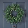 25.5 inch Eucalyptus Leaves Wreath for Front Door, Large Artificial Wreaths for All Seasons, Spring, Summer, Fall, Winter, Farmhouse Outside Holiday D