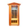 Outdoor Khaya wood one person far infrared sauna room