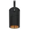 Outdoor Shower Black 39.4"x39.4"x95.1" Poly Rattan and Acacia Wood