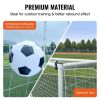 VEVOR Soccer Rebound Trainer, 8x6FT Iron Soccer Training Equipment, Sports Football Rebounder Wall with Double-Sided Rebounding Net & Goal, Perfect fo