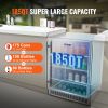 VEVOR 24 inch Indoor/Outdoor Beverage Refrigerator, 185QT Undercounter or Freestanding Beverage Fridge, 175 Cans Built-in Beer Fridge with Stainless S