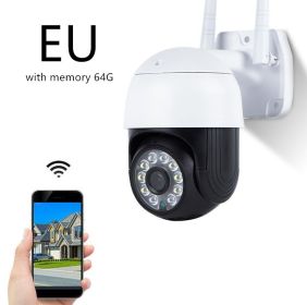 Wireless Outdoor Night Vision Wide-Angle Monitor (Option: 64G EU)