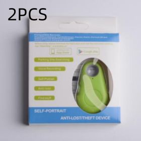 Water Drop Bluetooth-compatible Anti Lost Object Finder (Option: 2PC green)